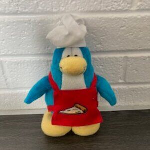 Disney Club Penguin- Penguin Pizza Chef  9" Jakks  Retired No Coin
